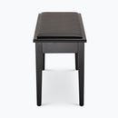 On-Stage KB8904B, Deluxe Keyboard/Piano Bench, Height 19.5", 240 lbs. Weight Capacity, Wood / Vinyl Construction, Black Satin