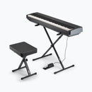 On-Stage KPK6550, Keyboard Stand and Bench Pack with Keyboard Sustain Pedal, A Complete Setup for Comfortably Playing a Keyboard and Controlling, Bolted Stand Construction Provides Durability for Reliable Performance