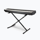 On-Stage KS7190, Single-X Keyboard Stand, Height Adjustment 27" - 38", 90 lbs. Weight Capacity, 11" - 31" Base Spread, Bolted Metal Construction, Black