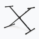 On-Stage KS7190, Single-X Keyboard Stand, Height Adjustment 27" - 38", 90 lbs. Weight Capacity, 11" - 31" Base Spread, Bolted Metal Construction, Black