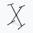 On-Stage KS7190, Single-X Keyboard Stand, Height Adjustment 27" - 38", 90 lbs. Weight Capacity, 11" - 31" Base Spread, Bolted Metal Construction, Black