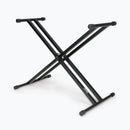 On-Stage KS7191, Double-X Keyboard Stand, Height Adjustment 27" - 39", 120 lb Weight Capacity, 11" - 31" Base Spread, Welded Metal Construction, Black