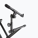 On-Stage KS7292, Double-X ERGO-LOK Keyboard Stand with Second Tier, 320 lbs. Weight Capacity, 12" - 32" Base Spread, Black