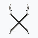 On-Stage KS7292, Double-X ERGO-LOK Keyboard Stand with Second Tier, 320 lbs. Weight Capacity, 12" - 32" Base Spread, Black