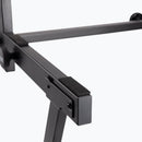 On-Stage KS7365EJ, Folding-Z Keyboard Stand with Second Tier, 400 lbs. Weight Capacity, Welded Metal Construction, Black