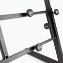 On-Stage KS7365EJ, Folding-Z Keyboard Stand with Second Tier, 400 lbs. Weight Capacity, Welded Metal Construction, Black