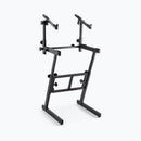 On-Stage KS7365EJ, Folding-Z Keyboard Stand with Second Tier, 400 lbs. Weight Capacity, Welded Metal Construction, Black