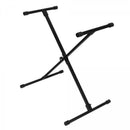 On-Stage KS8190X, Single-X Bullet Nose Keyboard Stand with Lok-Tight Construction, Height Adjustment 27" - 38", 100 lbs. Weight Capacity, 11 - 31" Base Spread, Lok-Tight Metal Construction, Black