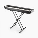 On-Stage KS8191XX, Double-X Bullet Nose Keyboard Stand with Lok-Tight Construction, Height Adjustment 27" - 39", 200 lbs. Weight Capacity, 11" - 31" Base Spread, Lok-Tight Metal Construction, Black