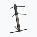 On-Stage KS9102, Quantum Core Column Keyboard Stand, Height Adjustment 10" - 44", 125 lbs. Per Tier (250 lbs. total) Weight Capacity, 32" Base Spread, Black