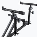 On-Stage KSA8500, Deluxe Keyboard Tier, 66 lbs. (33 lbs. Per Set of arms) Weight Capacity, Black
