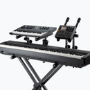 On-Stage KSA8500, Deluxe Keyboard Tier, 66 lbs. (33 lbs. Per Set of arms) Weight Capacity, Black