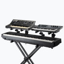 On-Stage KSA8500, Deluxe Keyboard Tier, 66 lbs. (33 lbs. Per Set of arms) Weight Capacity, Black
