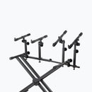 On-Stage KSA8500, Deluxe Keyboard Tier, 66 lbs. (33 lbs. Per Set of arms) Weight Capacity, Black
