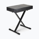 On-Stage KT7800-PLUS, Deluxe X-Style Keyboard Bench, Height Adjustment 19.5", 21.5", 23", 24.5", 360 lbs. Weight Capacity, Welded Metal Construction, Black