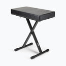 On-Stage KT7800-PLUS, Deluxe X-Style Keyboard Bench, Height Adjustment 19.5", 21.5", 23", 24.5", 360 lbs. Weight Capacity, Welded Metal Construction, Black