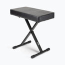 On-Stage KT7800-PLUS, Deluxe X-Style Keyboard Bench, Height Adjustment 19.5", 21.5", 23", 24.5", 360 lbs. Weight Capacity, Welded Metal Construction, Black