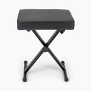On-Stage KT7800, Three-Position X-Style Keyboard Bench, Height Adjustment 18.75" - 20.5", 300 lbs. Weight Capacity, Welded Metal Construction, Black