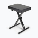 On-Stage KT7800, Three-Position X-Style Keyboard Bench, Height Adjustment 18.75" - 20.5", 300 lbs. Weight Capacity, Welded Metal Construction, Black