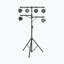 On-Stage LS7720BLT, Lighting Stand with Side Bars, Height Adjustment 60" - 120", 110 lbs Weight Capacity, 48" Base Spread, Aluminum Construction, Black