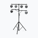 On-Stage LS7720BLT, Lighting Stand with Side Bars, Height Adjustment 60" - 120", 110 lbs Weight Capacity, 48" Base Spread, Aluminum Construction, Black