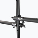 On-Stage LS7805QIK, Power Crank-Up Lighting Stand, Height Adjustment 54" - 132", 80 lbs Weight Capacity, 54" Base Spread, Aluminum and Steel Construction, Black