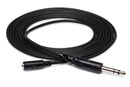 HOSA - Headphone Adapter Cable, 3.5 mm TRS to 1/4 in TRS, 10 ft