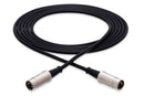 HOSA - Pro MIDI Cable, Serviceable 5-pin DIN to Same, 10 ft