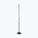 On-Stage MS7201B, Round-Base Mic Stand, Height 33"-60", Black