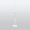 On-Stage MS7201QTRW, Quarter-Turn Round-Base Mic Stand, Height 34"-60", White