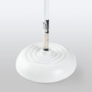 On-Stage MS7201QTRW, Quarter-Turn Round-Base Mic Stand, Height 34"-60", White