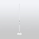 On-Stage MS7201QTRW, Quarter-Turn Round-Base Mic Stand, Height 34"-60", White