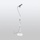 On-Stage MS7201QTRW, Quarter-Turn Round-Base Mic Stand, Height 34"-60", White