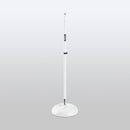 On-Stage MS7201QTRW, Quarter-Turn Round-Base Mic Stand, Height 34"-60", White