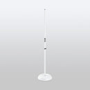 On-Stage MS7201W-BB, Round-Base Mic Stand, Height 33"-60", White
