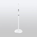 On-Stage MS7201W-BB, Round-Base Mic Stand, Height 33"-60", White