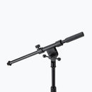 On-Stage MS7311B, Drum/Amp Mic Stand, Height 18"-26.5", 17" Boom, 6.5" Base Spread, Black