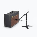 On-Stage MS7311B, Drum/Amp Mic Stand, Height 18"-26.5", 17" Boom, 6.5" Base Spread, Black