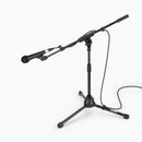On-Stage MS7411TB, Drum/Amp Tripod Mic Stand with Tele Boom, Height 17"-27", 20"-36" Boom, 22", 26" Base Spread, Black