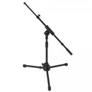 On-Stage MS7411TB, Drum/Amp Tripod Mic Stand with Tele Boom, Height 17"-27", 20"-36" Boom, 22", 26" Base Spread, Black