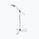 On-Stage MS7701C, Euro Boom Mic Stand, Height 32"-61.5", 30" Boom, 23" Base Spread, 5/8"-27" Threading, Chrome and Black