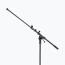 On-Stage MS7701TB, Telescoping Euro Boom Mic Stand, Height 32"-61.5", 20"-36" Boom, 23" Base Spread, 5/8"-27" Threading, Black