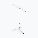 On-Stage MS7801W, Euro Boom Mic Stand, Height 37"-64", 31" Boom, 23" Base Spread, 5/8"-27" Threading, White