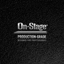 On-Stage MS9700B, Production-Grade Mic Stand with Tripod Base, Height 36"-64", 24" Base Spread, Steel and Zinc Construction, 5/8"-27" Threading, Black