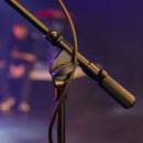 On-Stage MS9701TB, Production-Grade Mic Stand with Tripod Base and Telescoping Boom Arm, Height 36"-64", 21.5"-36" Boom, 24" Base Spread, Steel and Zinc Construction, 5/8"-27" Threading, Black