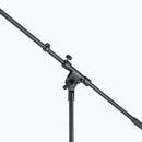 On-Stage MSP7703, Three Euro Boom Mic Stands with Bag, Height 32"-61.5", 30" Boom, 23" Base Spread, Heavy-duty Padded Nylon Material, 5/8"-27" Threading, Black