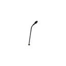 Shure MX405R/N, 5" Shock-Mounted Gooseneck, No Capsule, with LED ring, includes surface mount preamplifier