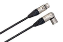 HOSA - Camcorder Microphone Cable, Neutrik Right-angle XLR3F to XLR3M, 25 ft