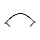 On-Stage PC506B, 6" Patch Cable w/ Pancake Connectors (Black), 6" Length, Standard (pancake style) Connectors, QTR-QTR Cable, 23AWG Wire Gauge, Black