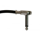 On-Stage PC512B, 1' Patch Cable w/ Pancake Connectors (Black), 1' Length, Standard (pancake style) Connectors, QTR-QTR Cable, 23AWG Wire Gauge, Black